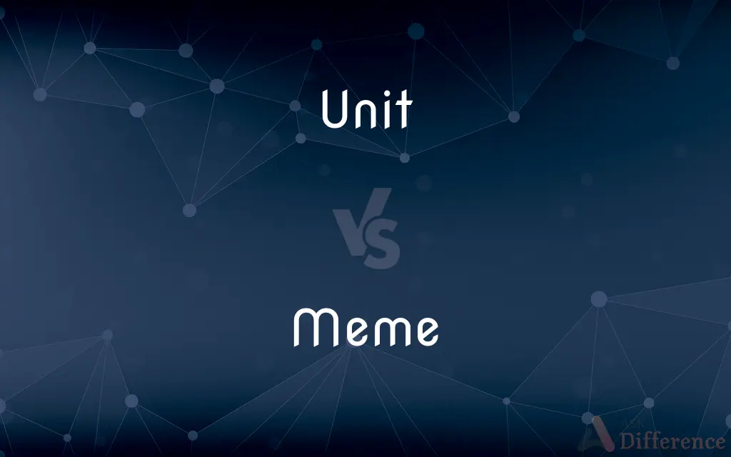 Unit vs. Meme — What's the Difference?