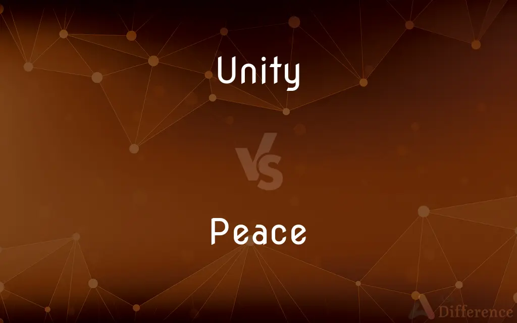 Unity vs. Peace — What's the Difference?