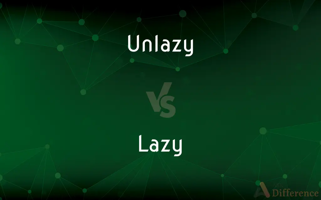 Unlazy vs. Lazy — What's the Difference?