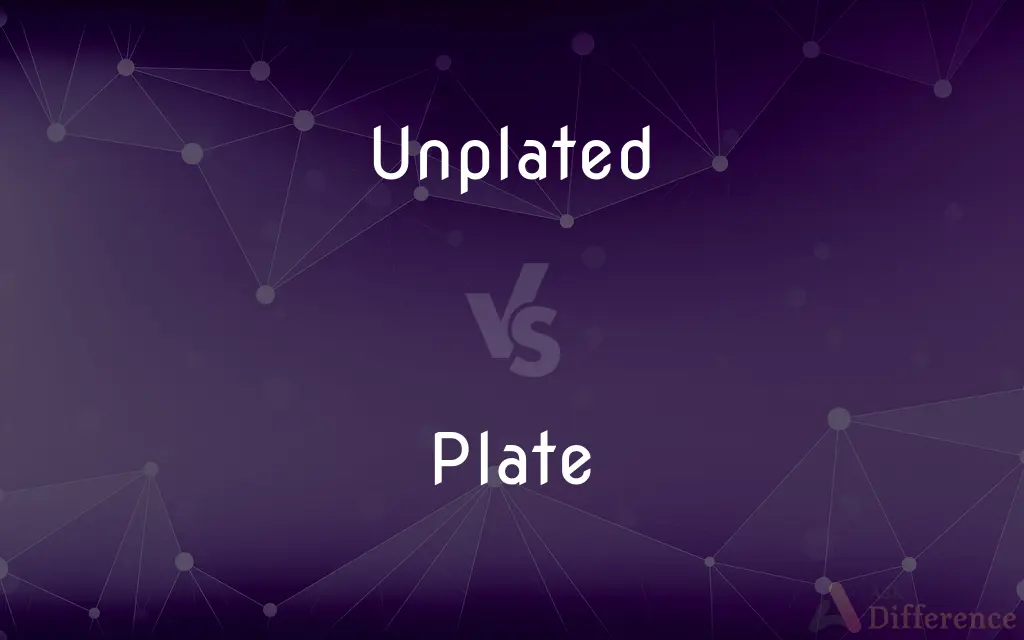 Unplated vs. Plate — What's the Difference?