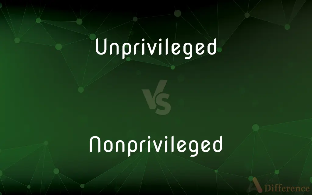 Unprivileged vs. Nonprivileged — What's the Difference?