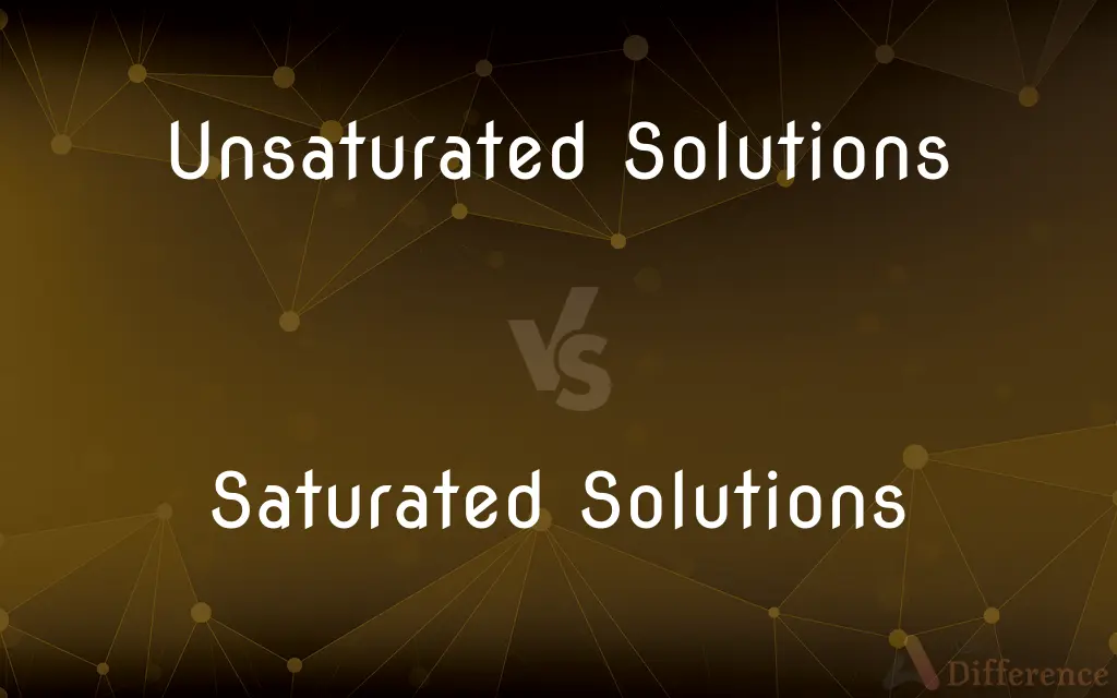 Unsaturated Solutions vs. Saturated Solutions — What's the Difference?