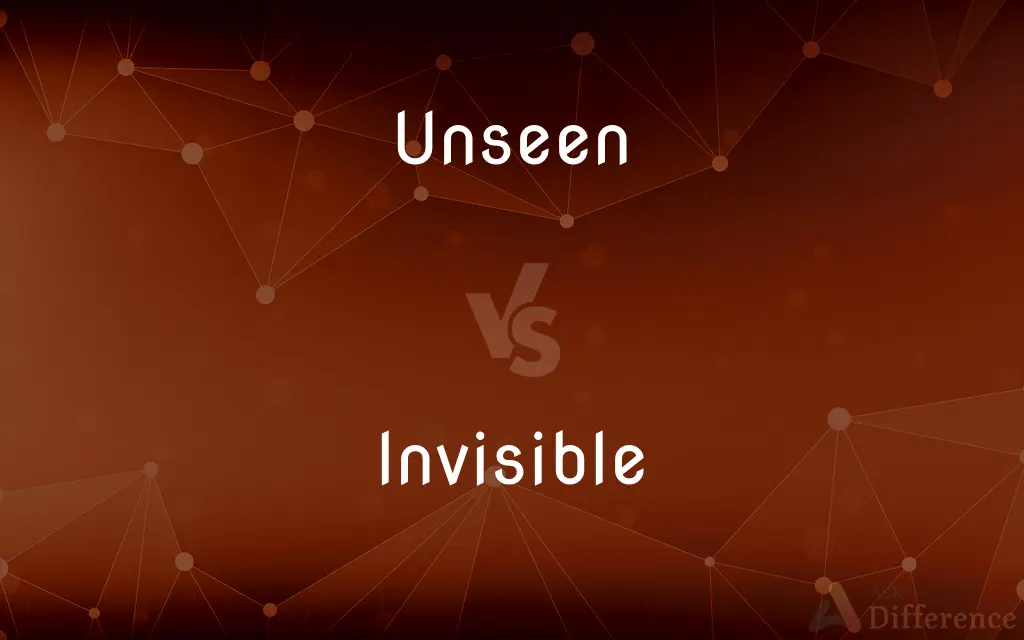 Unseen vs. Invisible — What's the Difference?