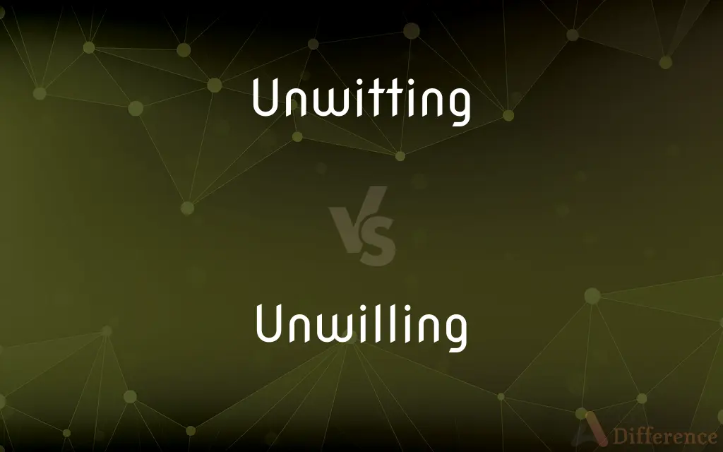 Unwitting vs. Unwilling — What's the Difference?