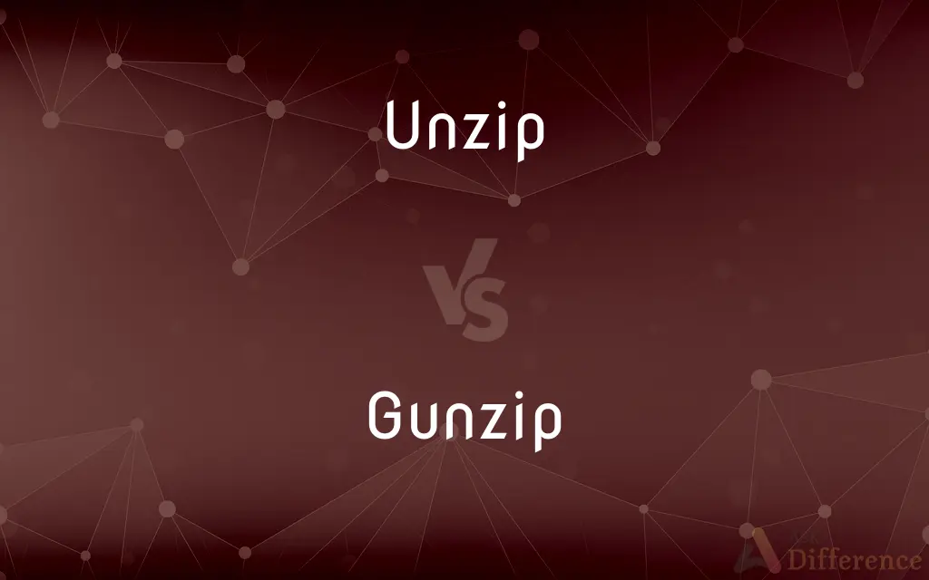 Unzip vs. Gunzip — What's the Difference?