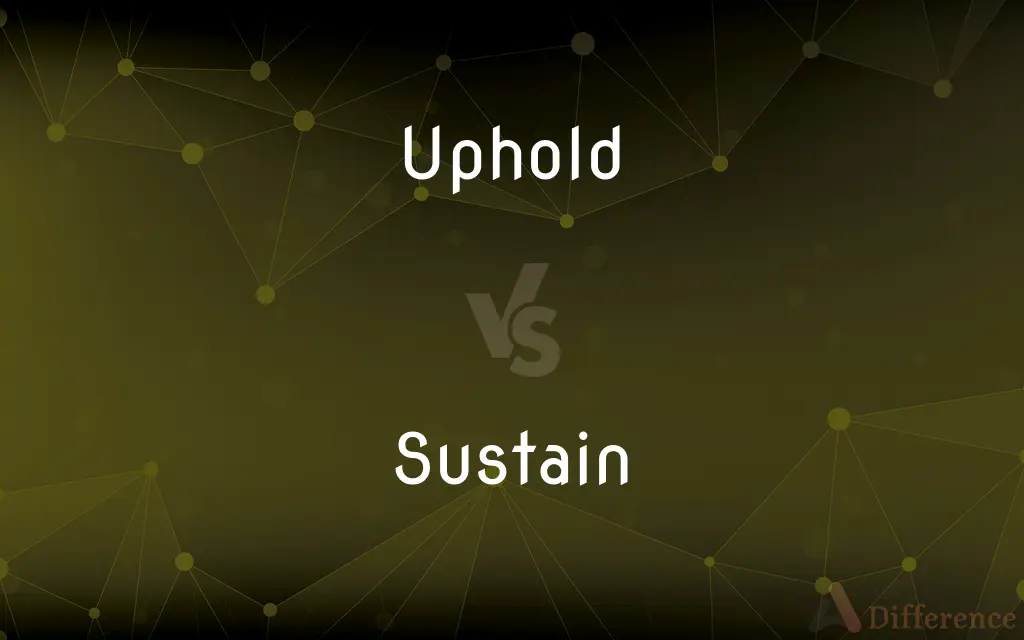 Uphold vs. Sustain — What's the Difference?