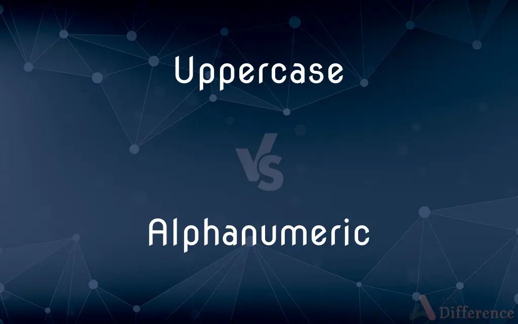 Uppercase vs. Alphanumeric — What's the Difference?