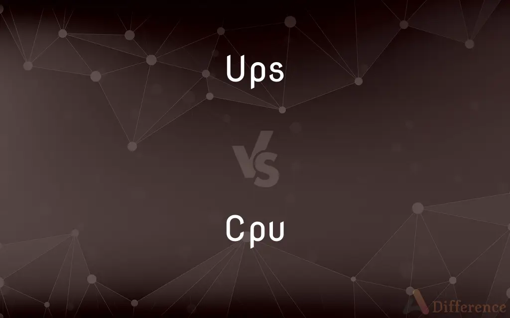 Ups vs. Cpu — What's the Difference?