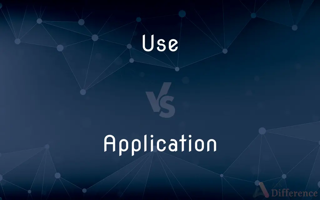 Use vs. Application — What's the Difference?