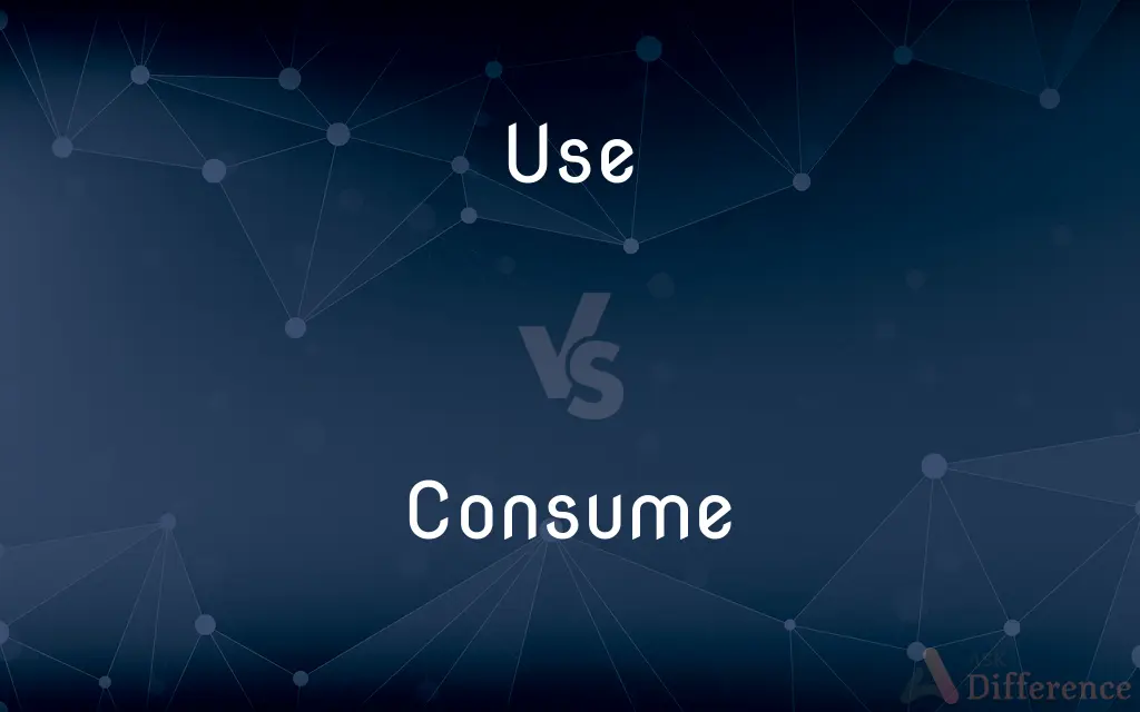 Use vs. Consume — What's the Difference?