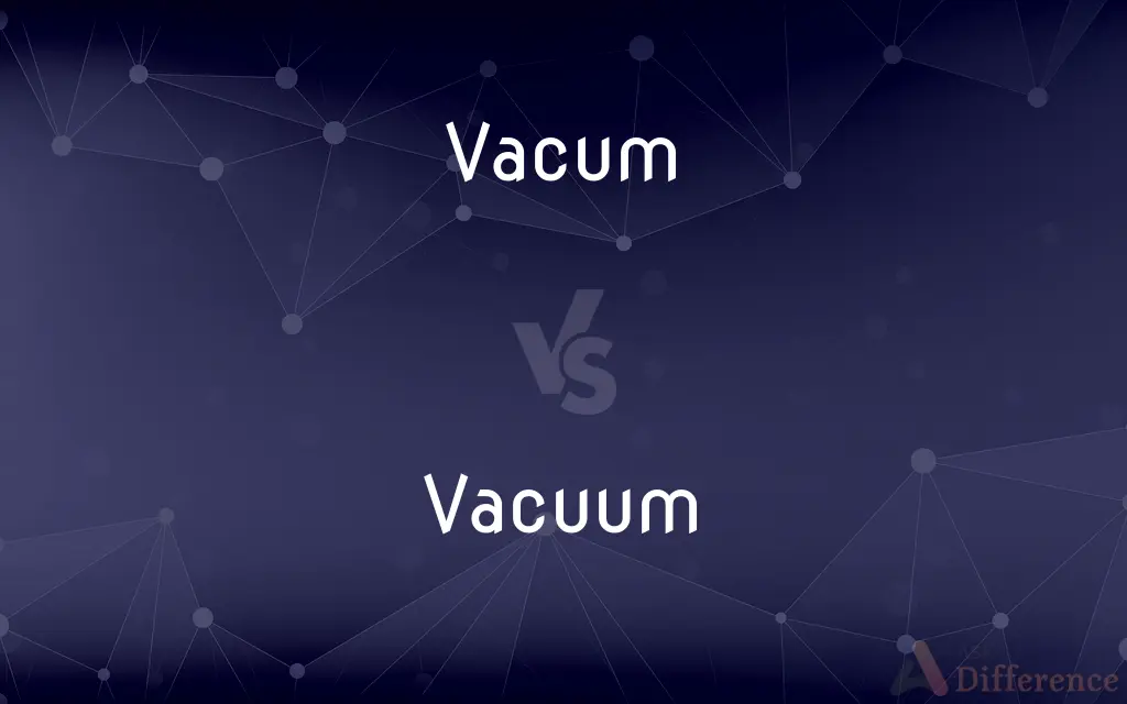 Vacum vs. Vacuum — Which is Correct Spelling?