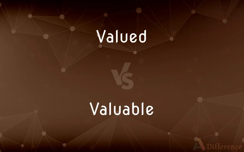 Valued vs. Valuable — What's the Difference?