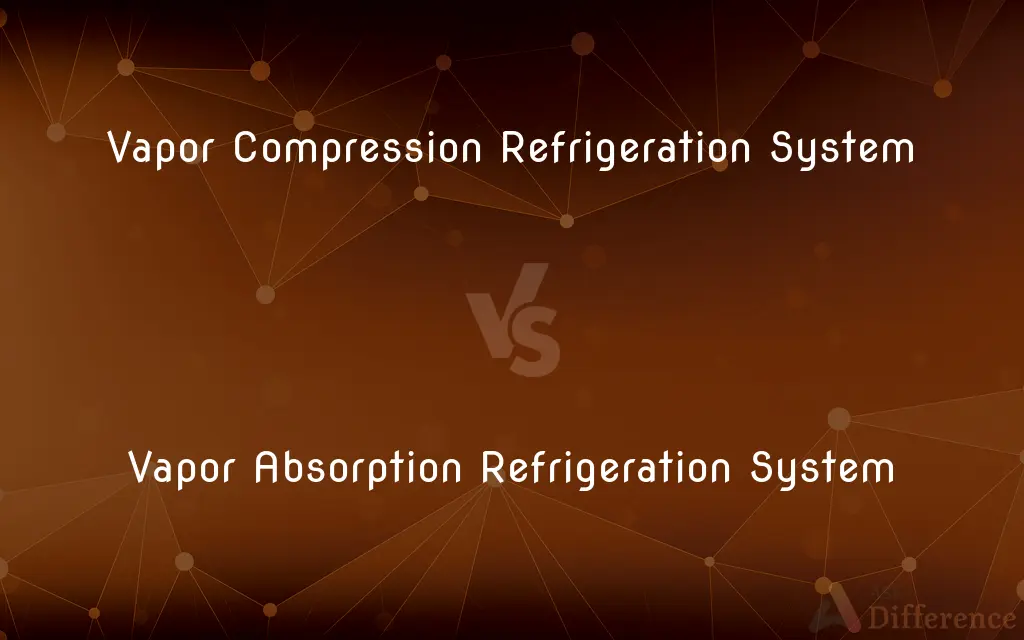Vapor Compression Refrigeration System vs. Vapor Absorption Refrigeration System — What's the Difference?