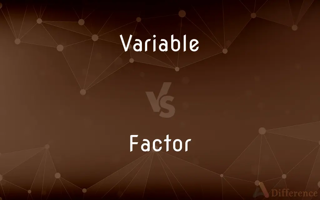 Variable vs. Factor — What's the Difference?