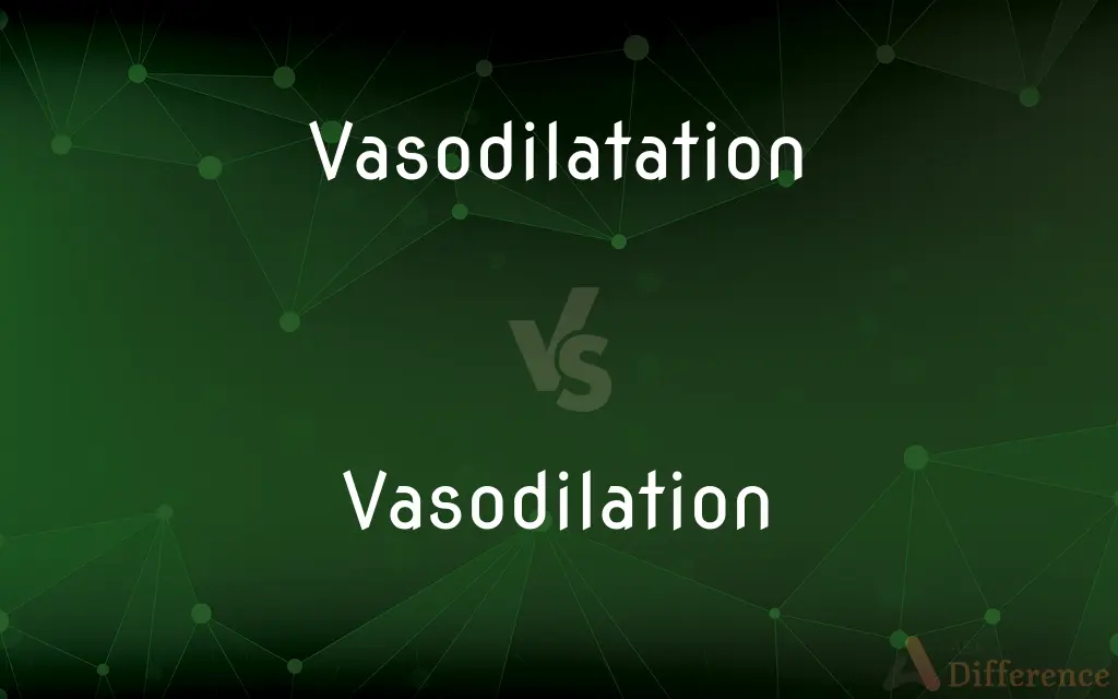 Vasodilatation vs. Vasodilation — What's the Difference?