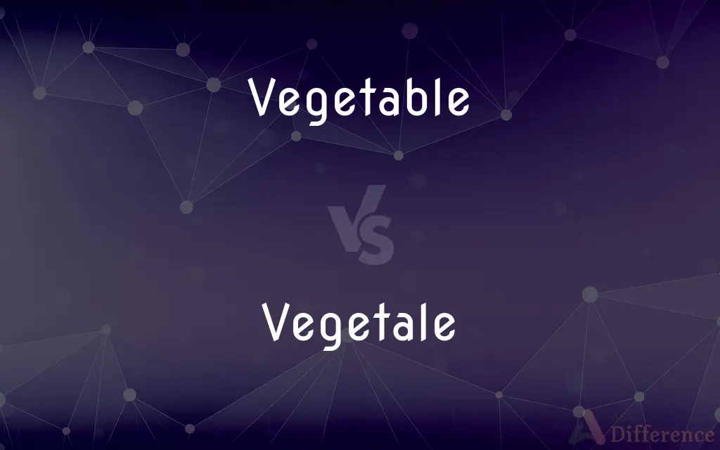 Vegetable vs. Vegetale — What's the Difference?