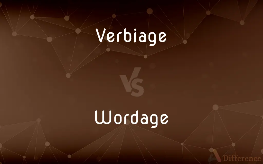 Verbiage vs. Wordage — What's the Difference?