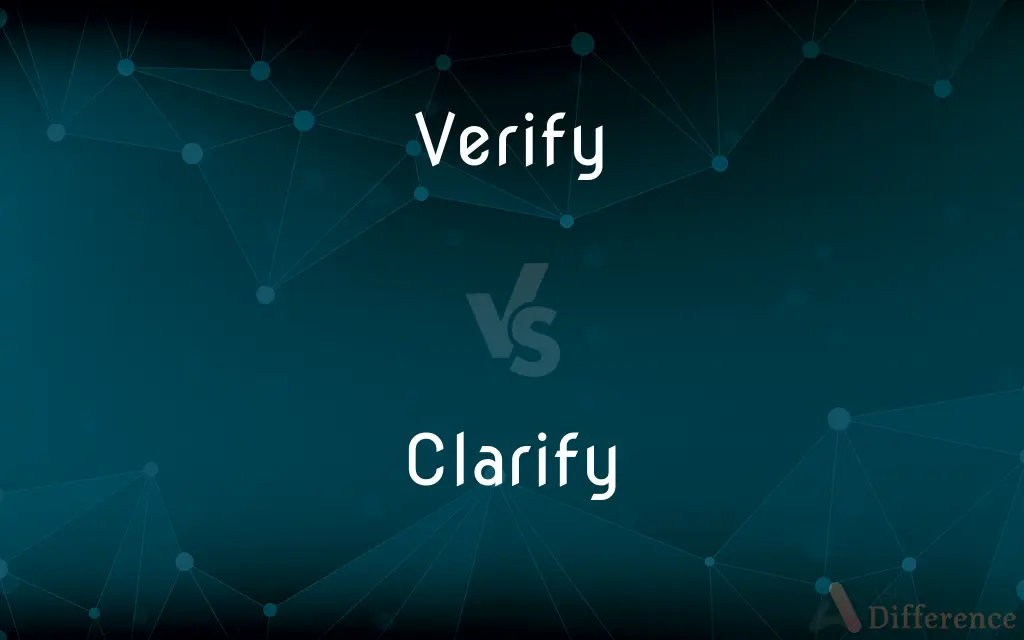 Verify vs. Clarify — What's the Difference?