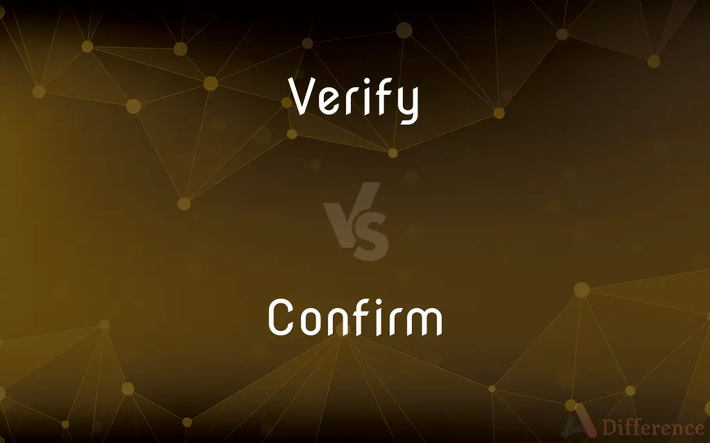 Verify vs. Confirm — What's the Difference?