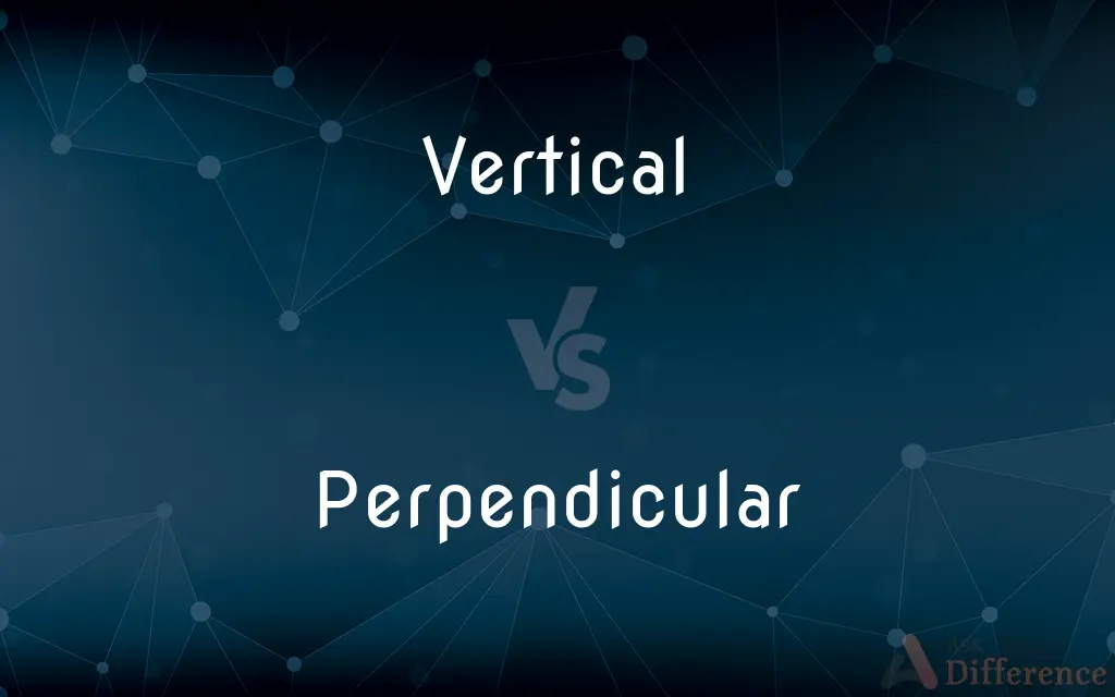 Vertical vs. Perpendicular — What's the Difference?