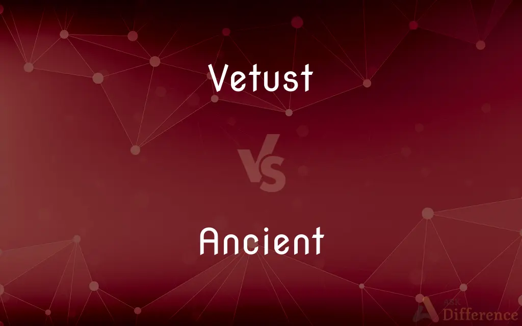 Vetust vs. Ancient — What's the Difference?