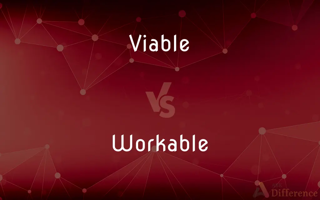 Viable vs. Workable — What's the Difference?