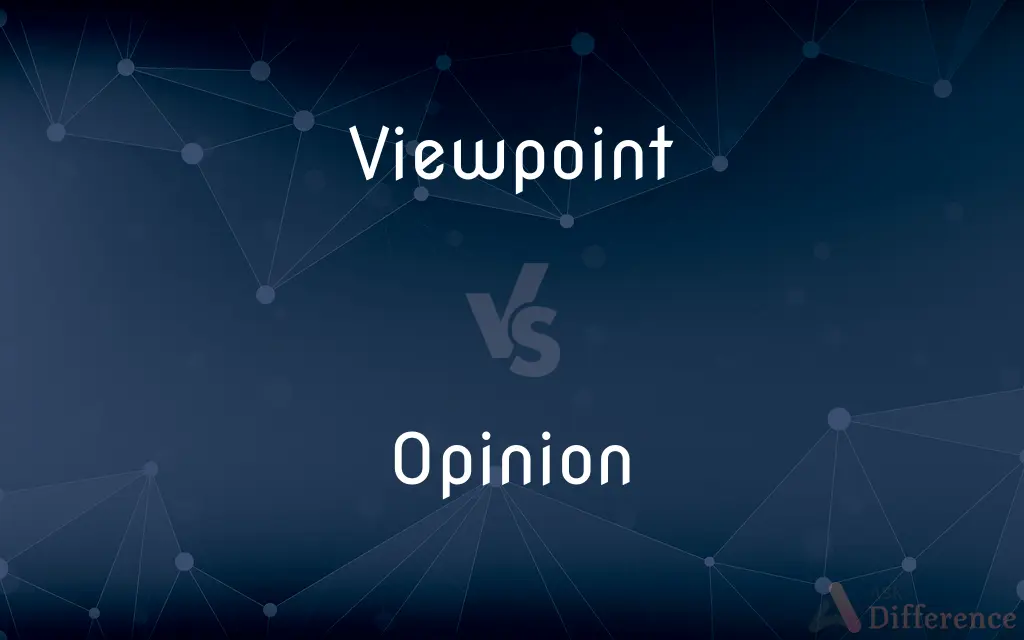 Viewpoint vs. Opinion — What's the Difference?