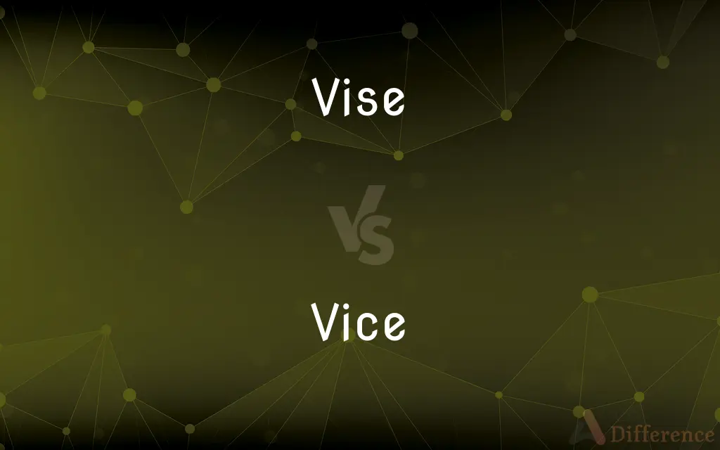 Vise vs. Vice — What's the Difference?