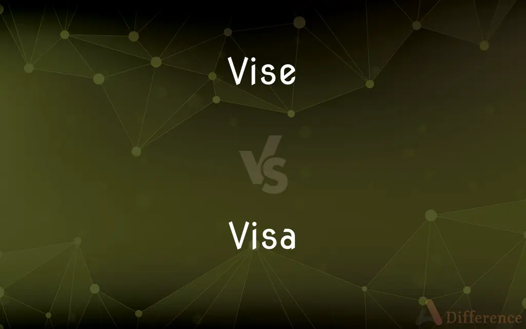Vise vs. Visa — What's the Difference?