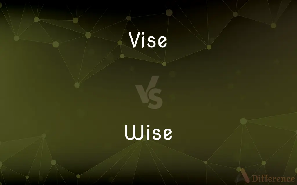 Vise vs. Wise — What's the Difference?