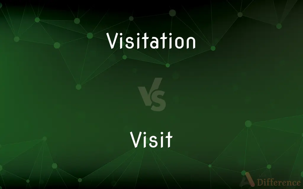 Visitation vs. Visit — What's the Difference?