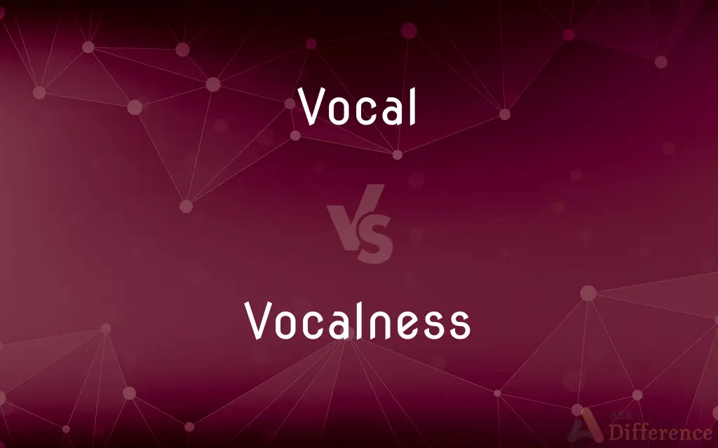 Vocal vs. Vocalness — What's the Difference?