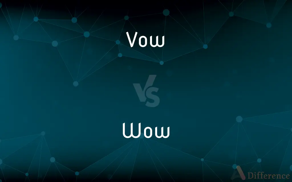 Vow vs. Wow — What's the Difference?