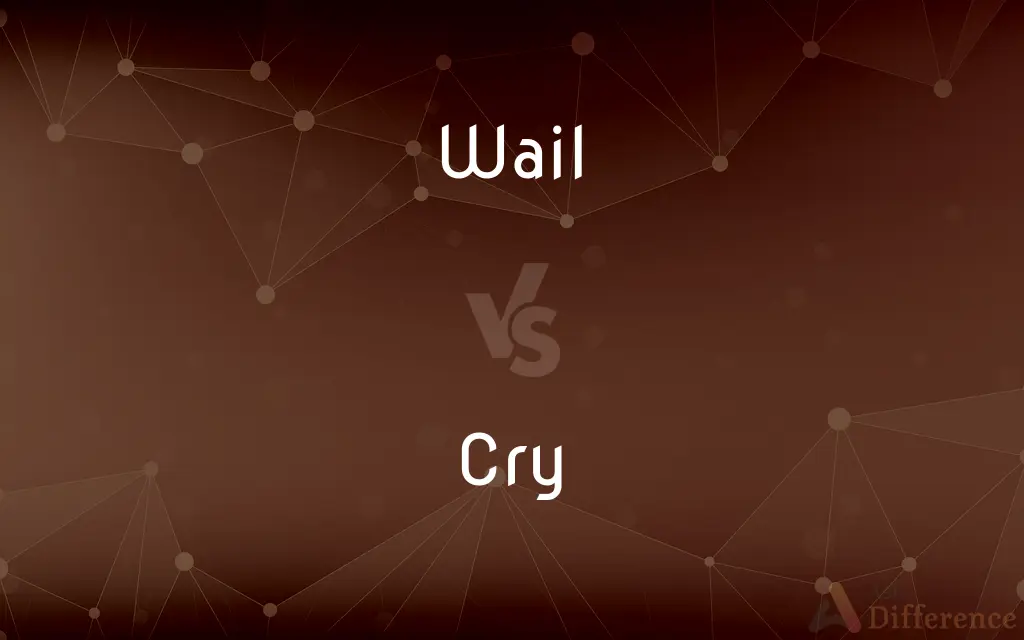 Wail vs. Cry — What's the Difference?