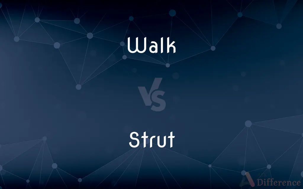 Walk vs. Strut — What's the Difference?