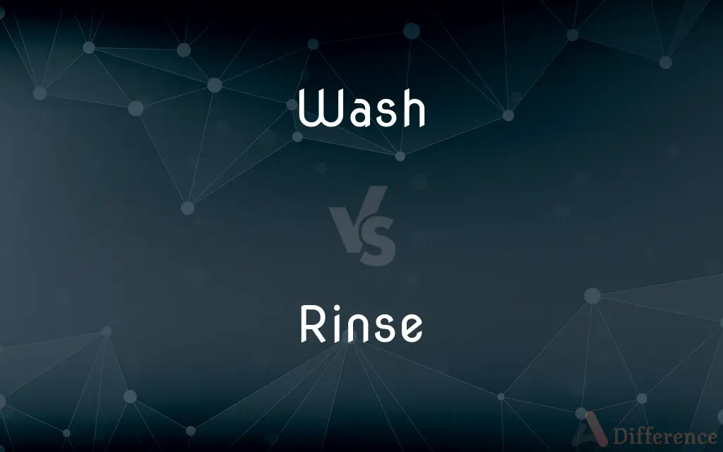 Wash vs. Rinse — What's the Difference?