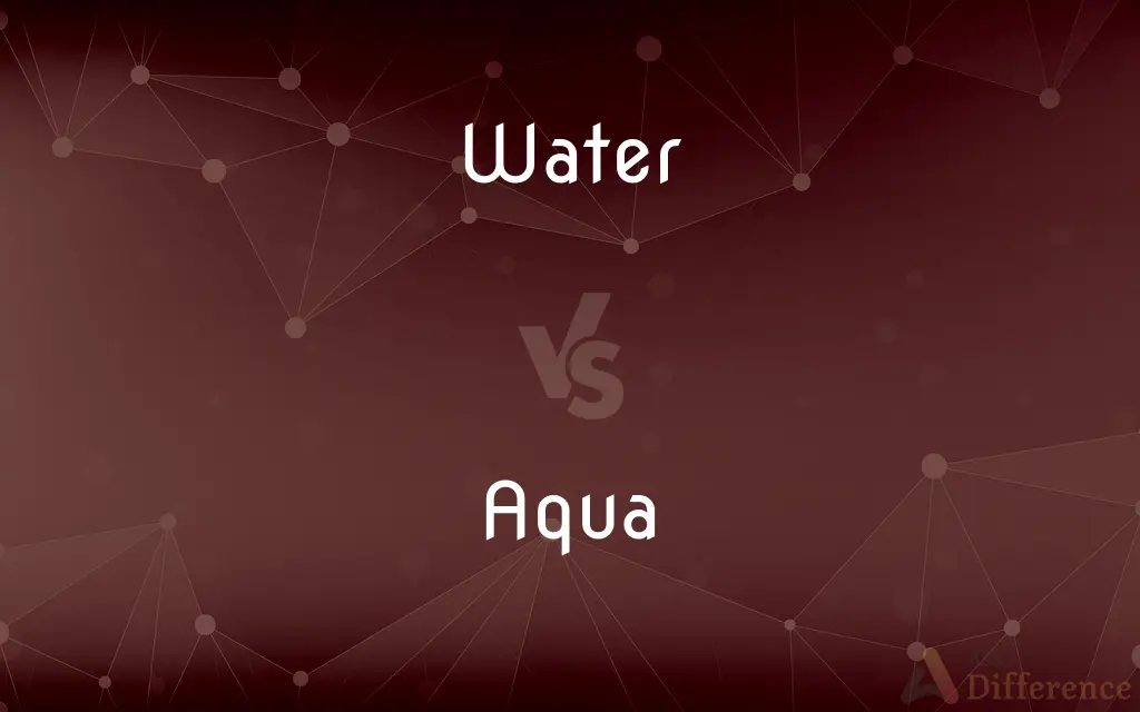 Water vs. Aqua — What's the Difference?