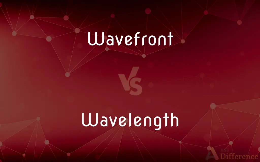 Wavefront vs. Wavelength — What's the Difference?
