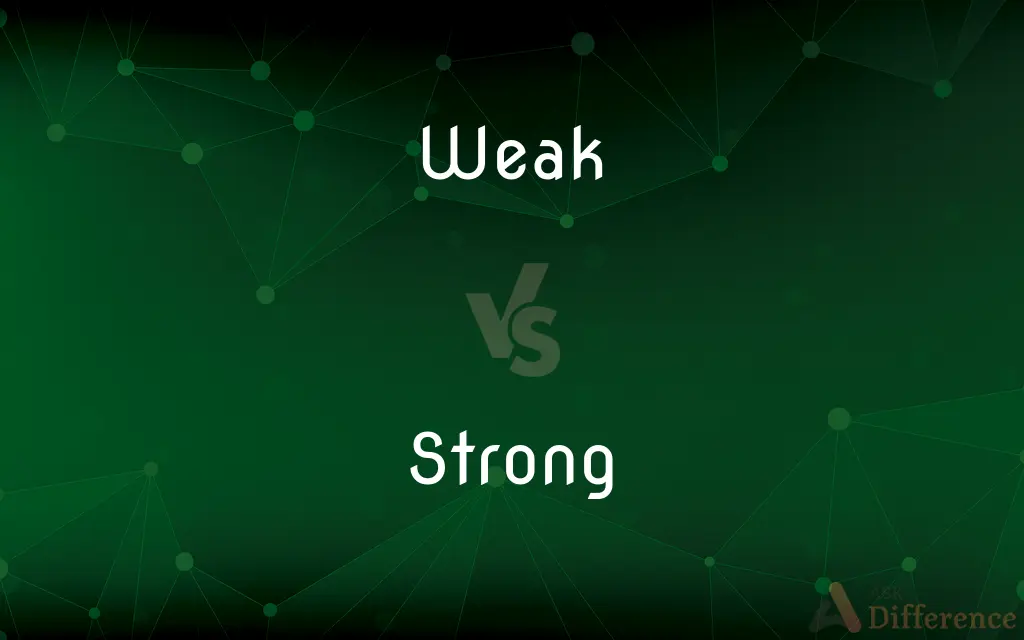 Weak vs. Strong — What's the Difference?
