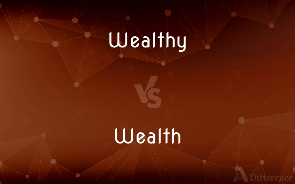 Wealthy vs. Wealth — What's the Difference?