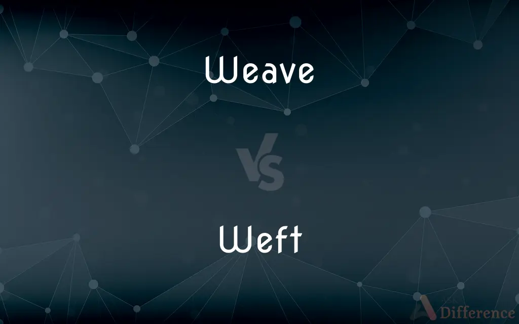 Weave vs. Weft — What's the Difference?