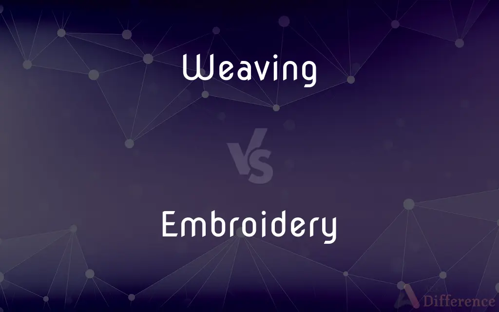 Weaving vs. Embroidery — What's the Difference?