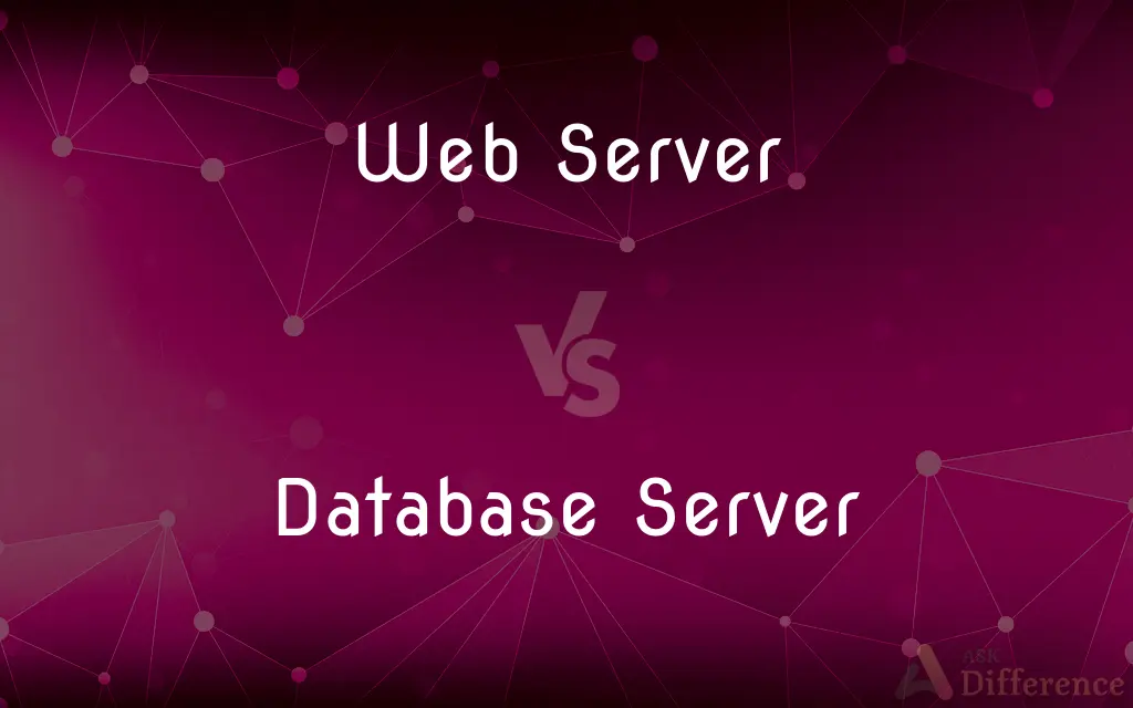 Web Server vs. Database Server — What's the Difference?