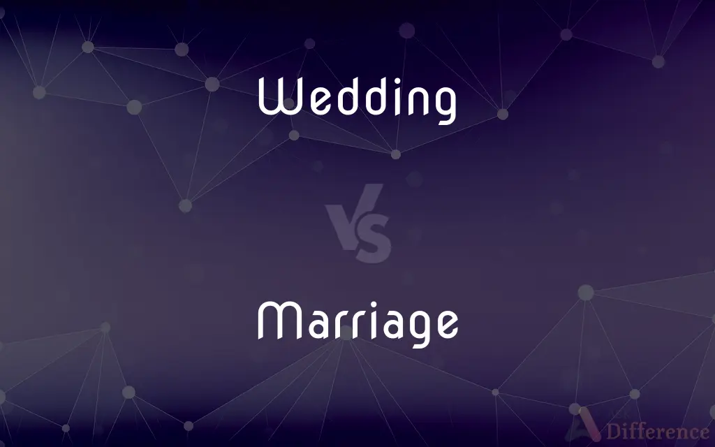Wedding vs. Marriage — What's the Difference?
