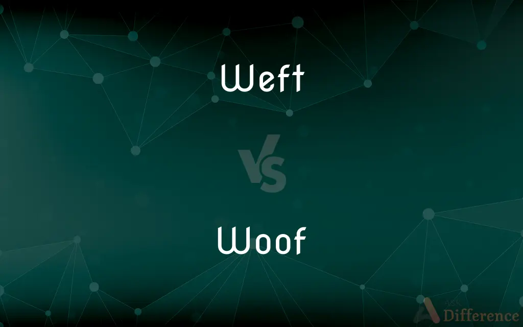 Weft vs. Woof — What's the Difference?