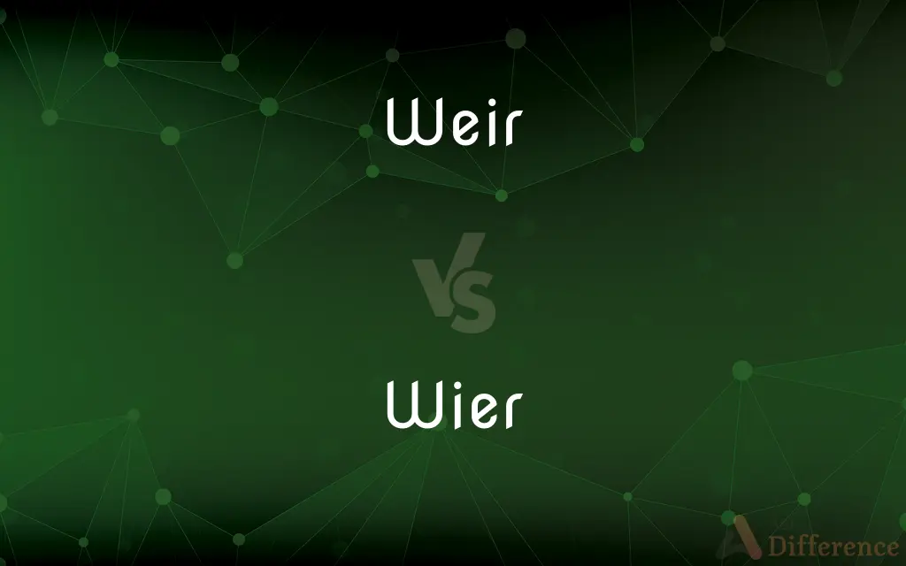 Weir vs. Wier — Which is Correct Spelling?