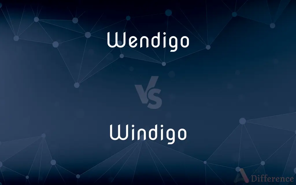 Wendigo vs. Windigo — What's the Difference?