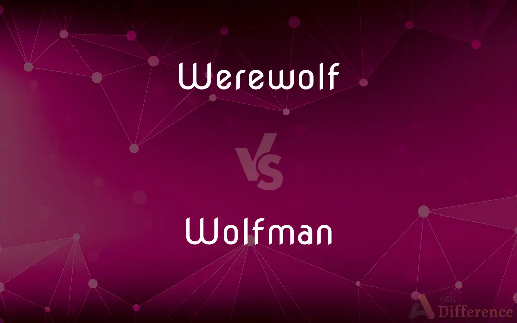 Werewolf vs. Wolfman — What's the Difference?