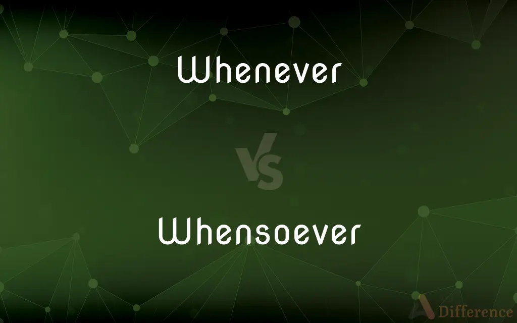 Whenever vs. Whensoever — What's the Difference?