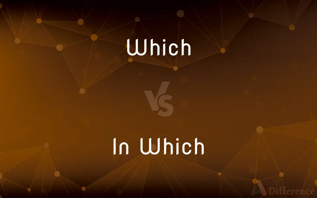 Which vs. In Which — What's the Difference?
